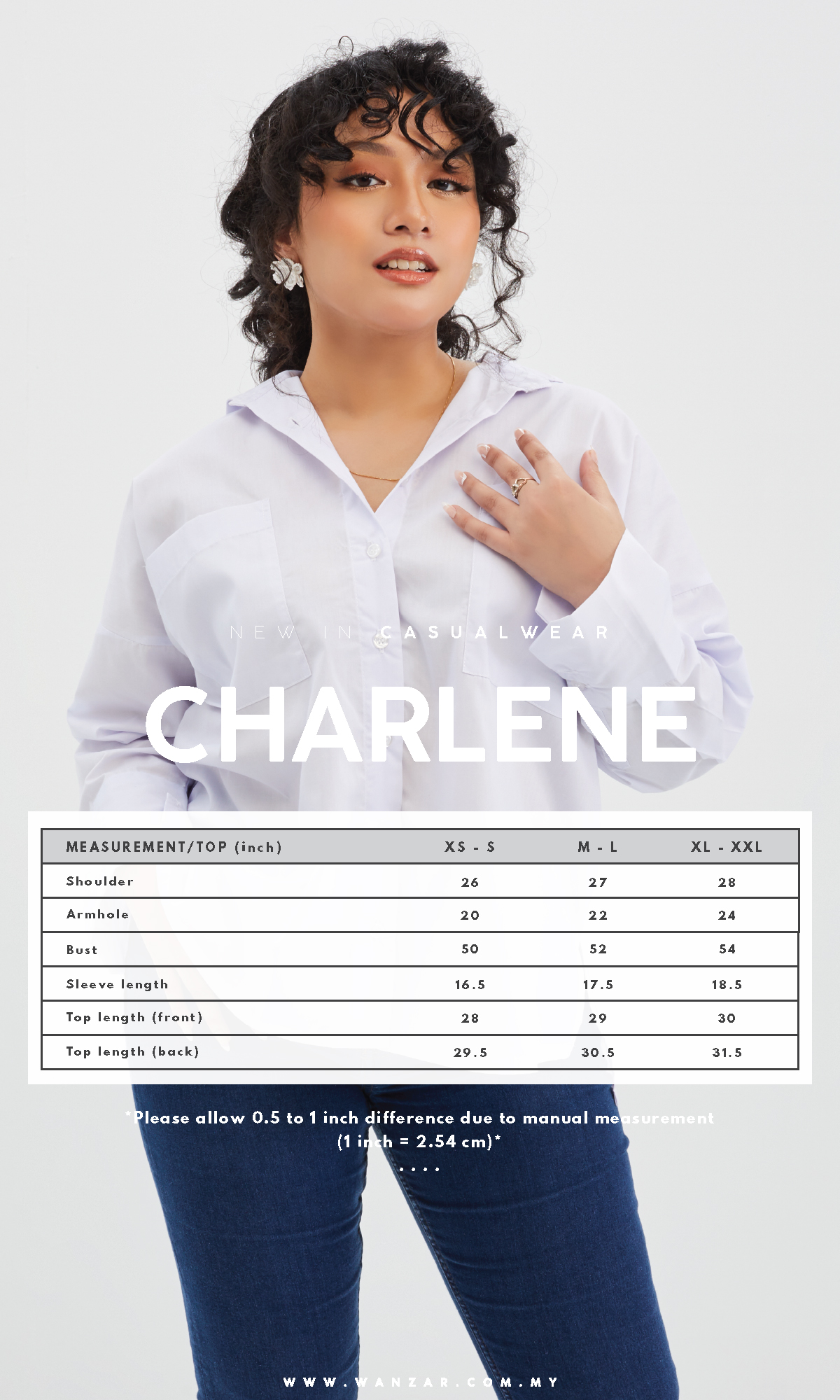 Charlene in Frost White